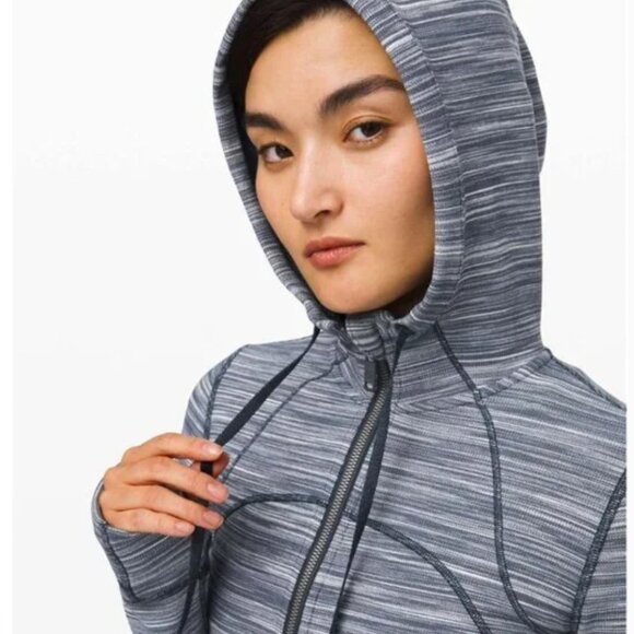 Lululemon Hooded Define Jacket Nulu Mini Space Dye Heathered Grey - Picture 9 of 10